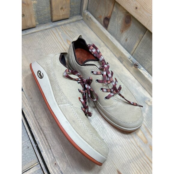 US7 CHACO NWOB Velleda Incense Beige Suede Comfort Sneaker J103156 Womens - Picture 1 of 10